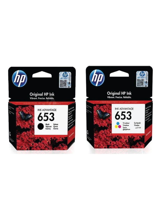 2-Pack Original Ink Cartridge for Printer Multicolour (653 Black /Tri -colour hp Original) Review
