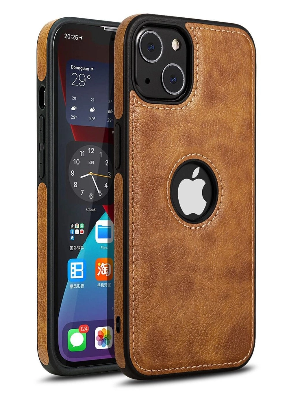 iPhone 13 Case Review: Luxury Vintage Premium Leather Back Cover (lthcaseip13bwn)