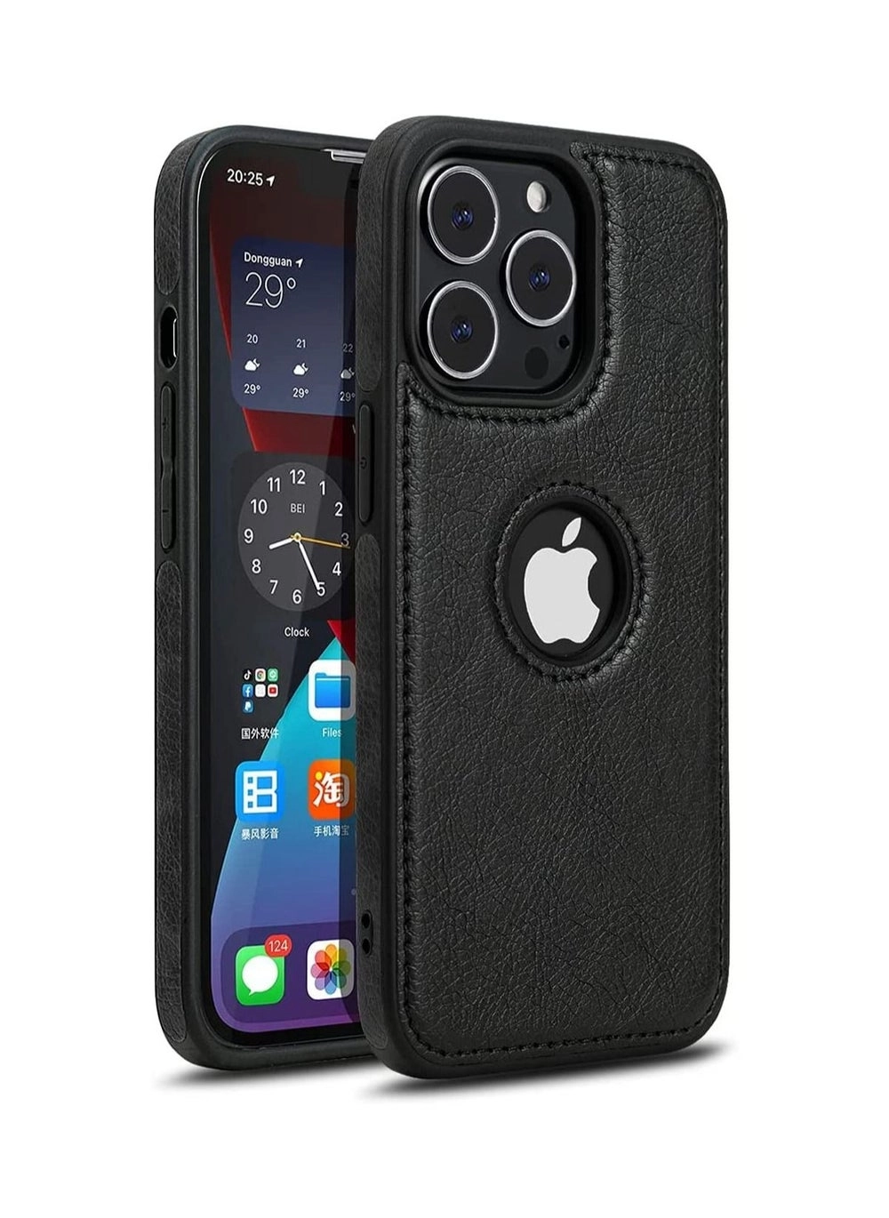 iPhone 12 Pro Case Review: Luxury Vintage Leather Back Cover (Black)