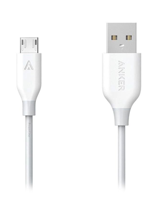 PowerLine Micro USB Fast Charging Cable White (A8132H21) Review