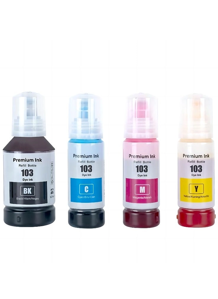 Ink 103 for EcoTank for EPSON Combo Set 4 Pack Review (EPSON EcoTank 103)
