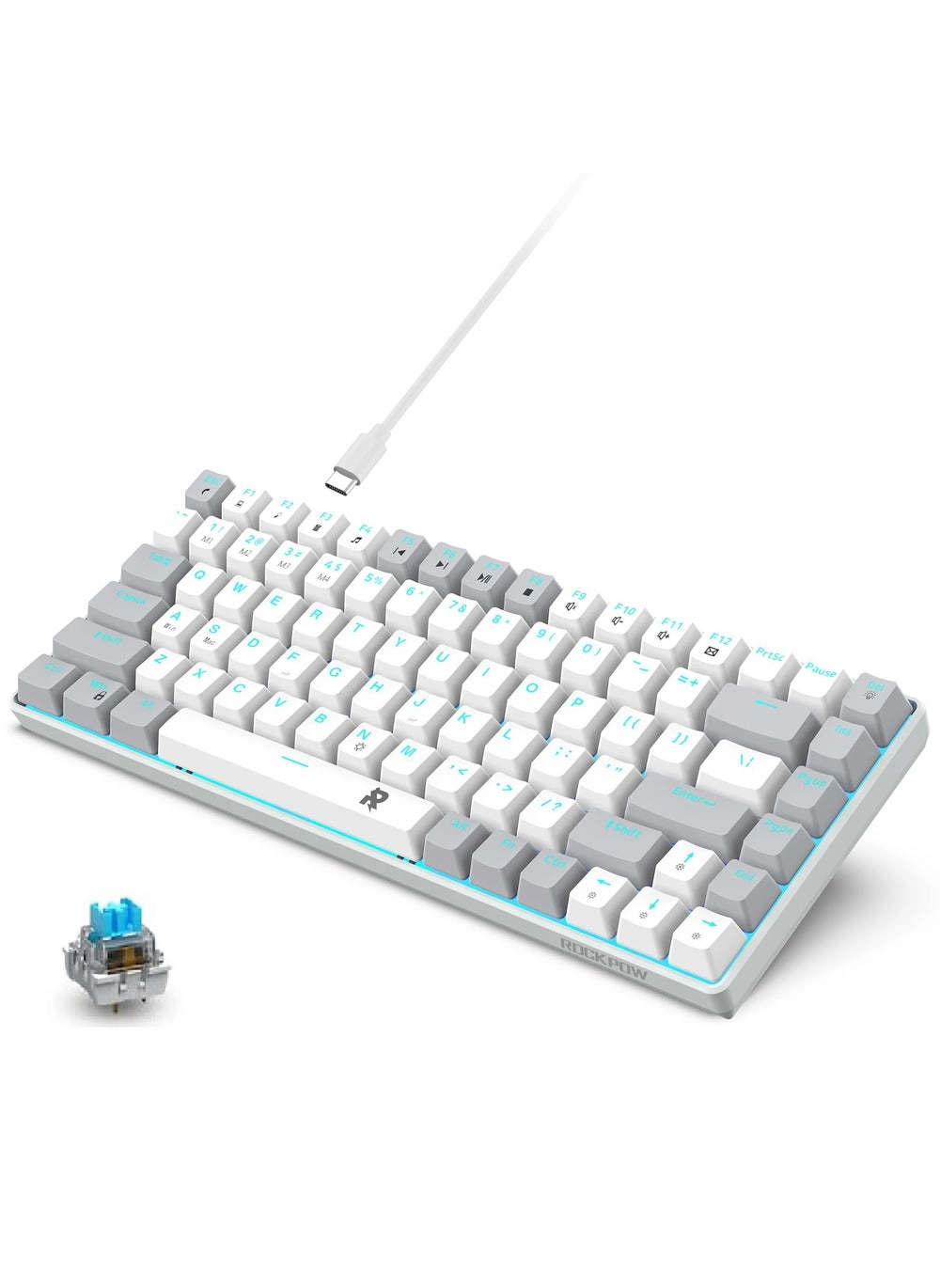 ROCK POW MK84 84 Keys Wired Mechanical Gaming Keyboard Review