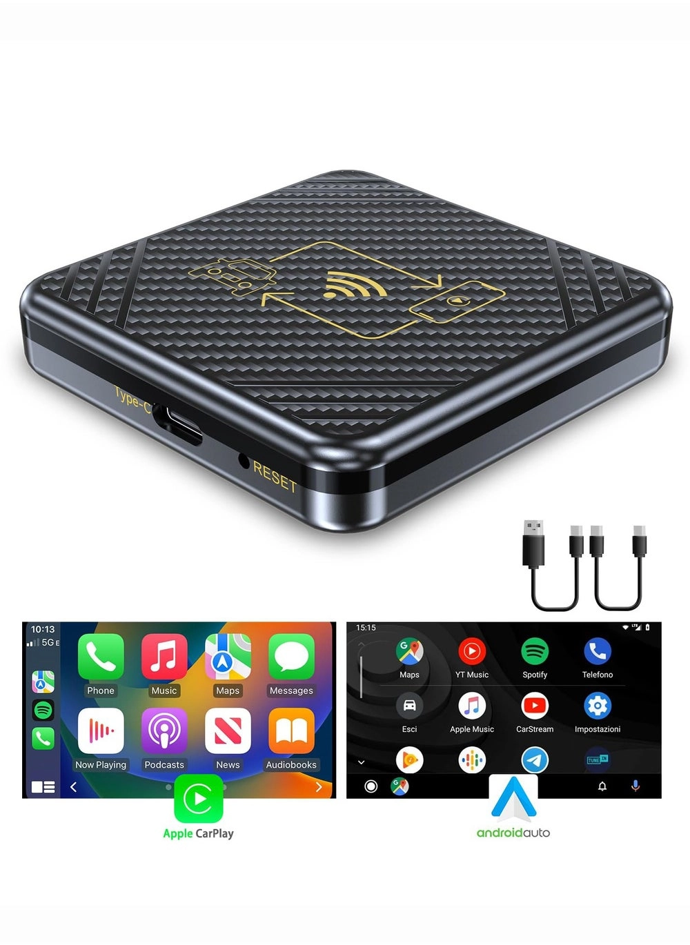 2 in 1 Wireless CarPlay &#038; Android Auto Adapter Review (No Model Number Provided)