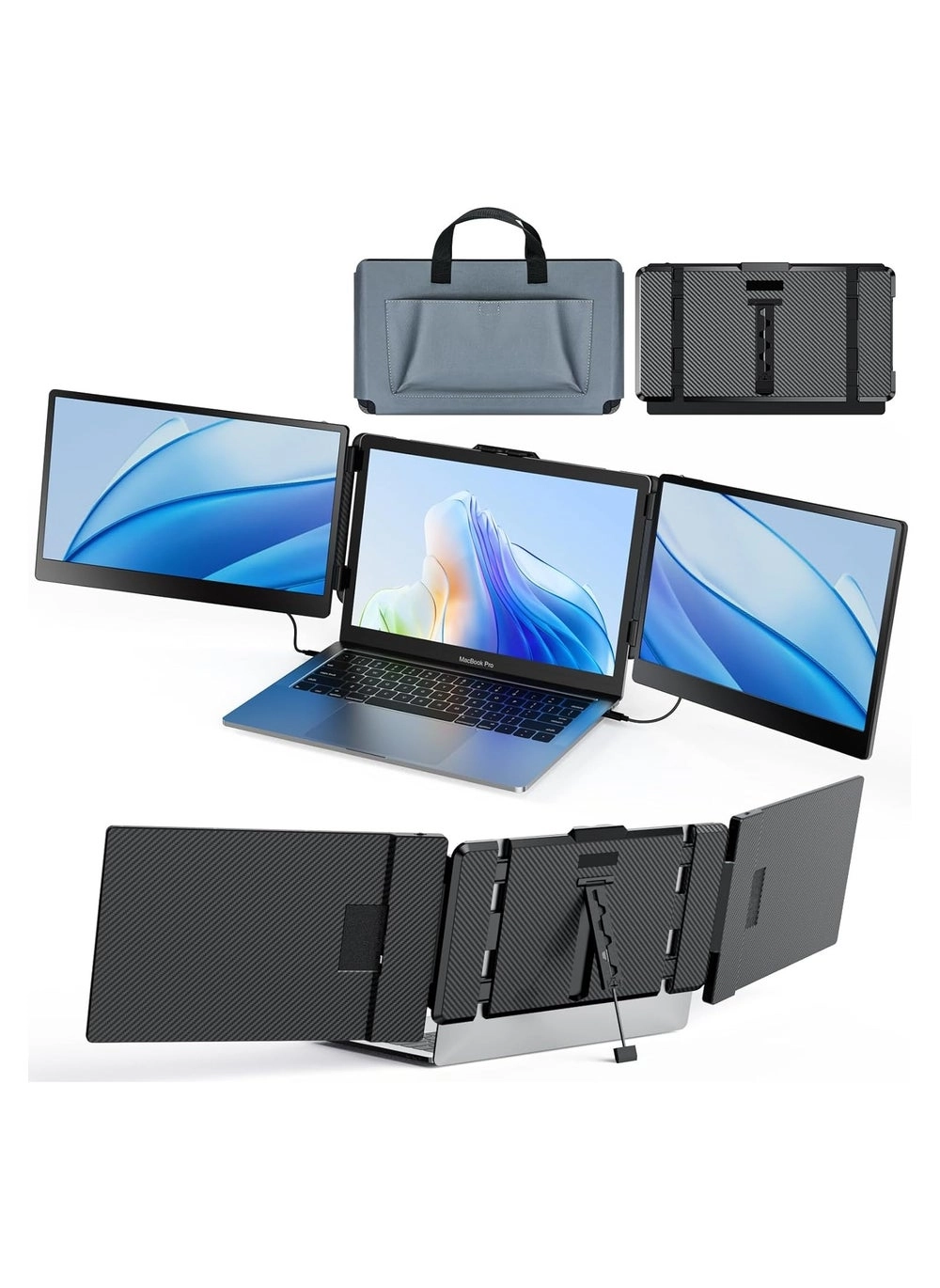 Kwumsy S2 (Model Number: S2) Laptop Screen Extender Review &#8211; Triple Monitor Setup