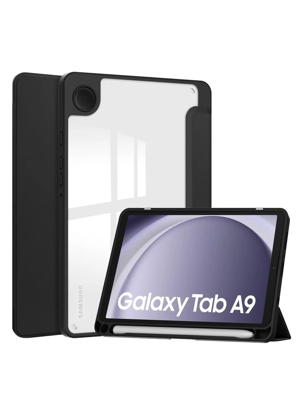 Transparent Hard Shell Back Trifold Smart Cover (xpeng60892) for Samsung Galaxy Tab A9 Review