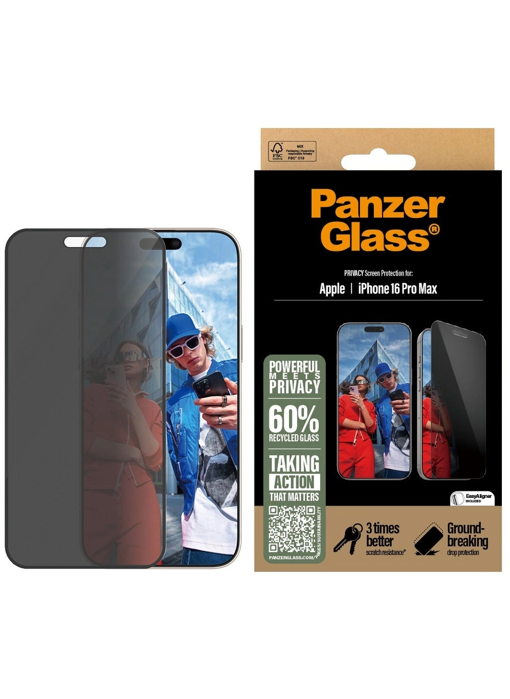 PanzerGlass® Privacy Screen Protector P2864 Review for iPhone 16 Pro Max