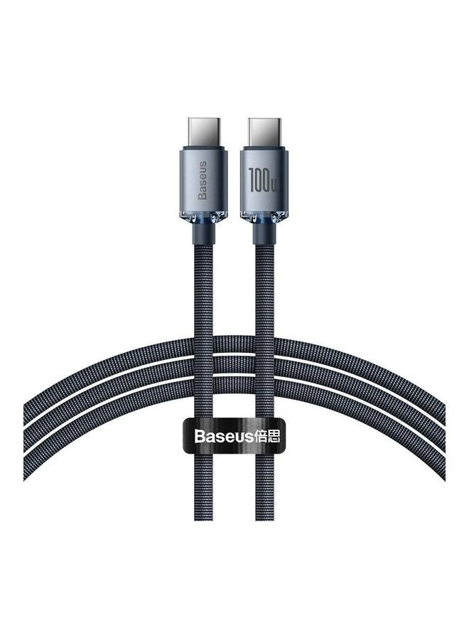 100W 4ft USB C to USB C Cable CAJY000601 Review: Baseus Crystal Shine Series