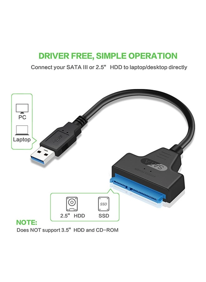 USB 3.0 to SATA Adapter Converter Cable Black (C661) Review