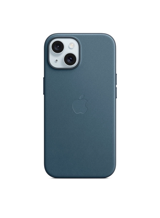 iPhone 15 FineWoven Case with MagSafe (MT3G3ZM/A) &#8211; Pacific Blue Review