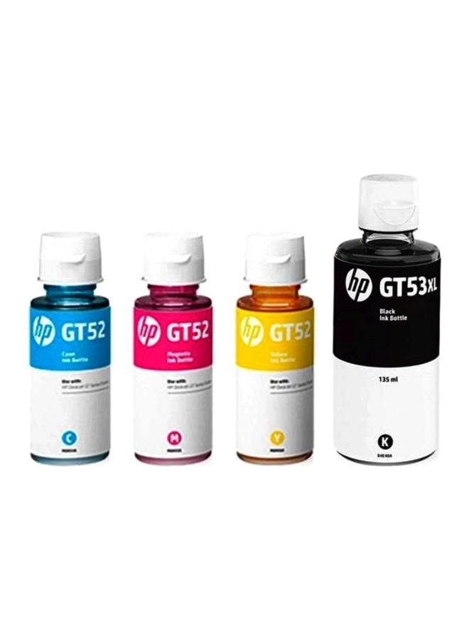 HP GT53XL (Black) + GT52 (Cyan, Yellow, Magenta) Ink Bottle Pack Review &#8211; Model Number: GT53XL BLK /GT 52 C/52 M/52 Y