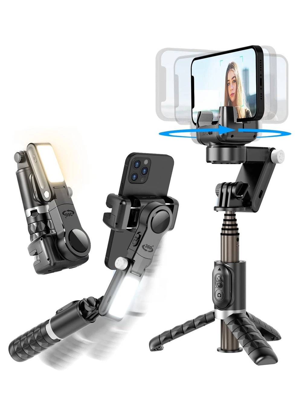 Selfie Stick Gimbal Stabilizer Q18 Review