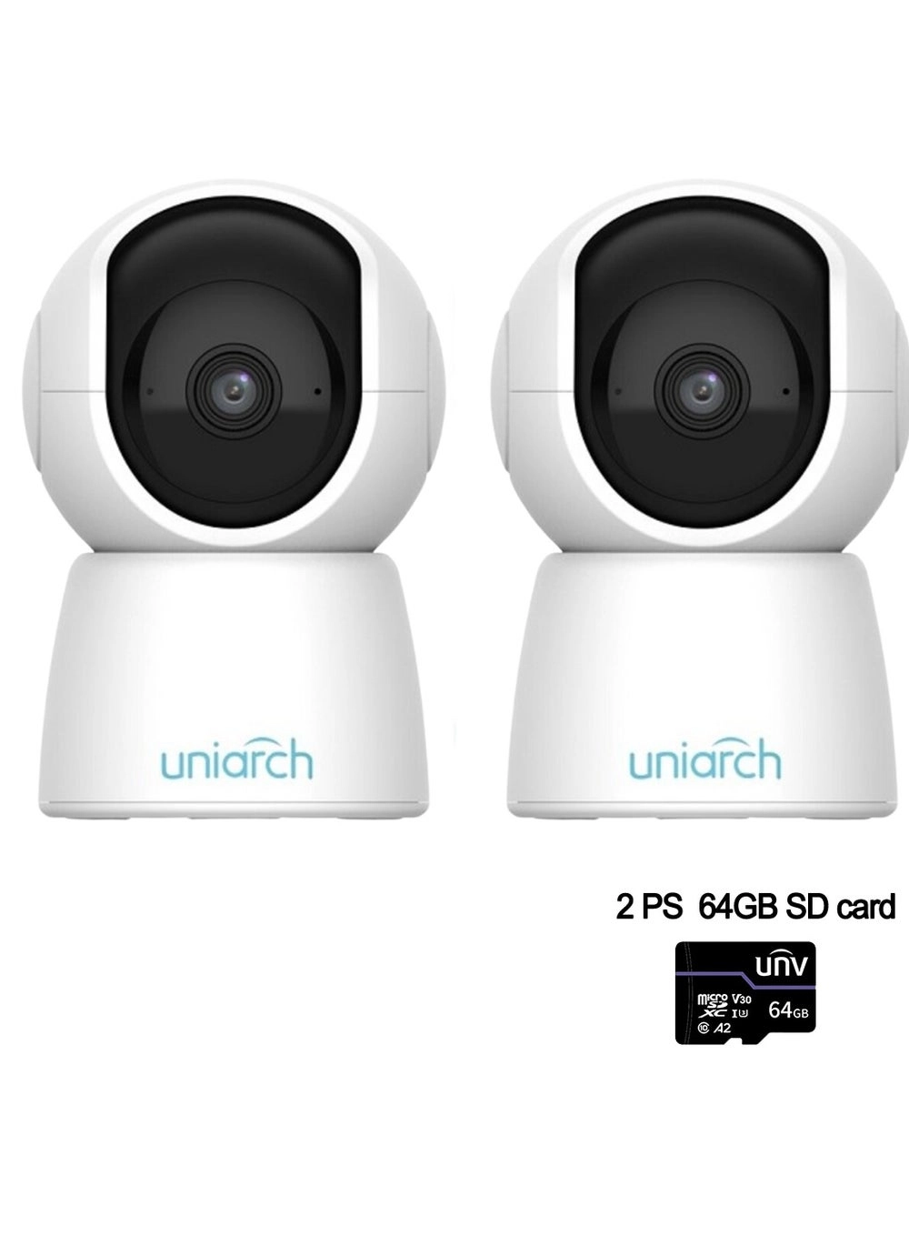 Uniarch (Uho-S2E) 2-Pcs 64GB-2 Pack 2-Piece Pan &#038; Tilt Wi-Fi Camera Review