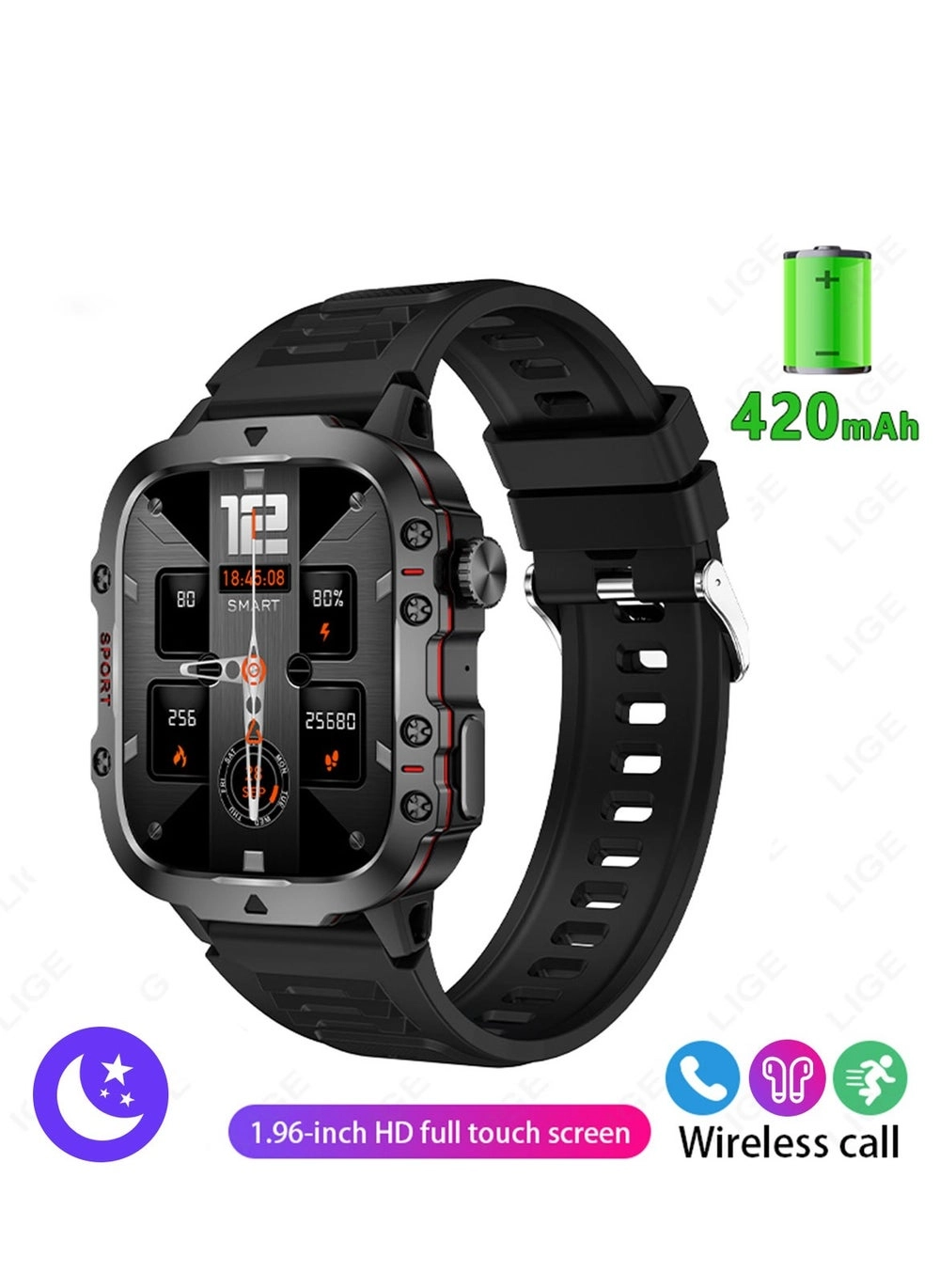 LIGE BW0667A Smart Watch Review: 1.96 HD Screen, Bluetooth Calling &#038; More