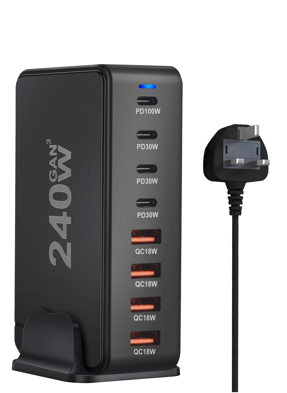 infino 240W USB C Charging Station (240W-BLACK-1PCS) Review: 8-Port Powerhouse?