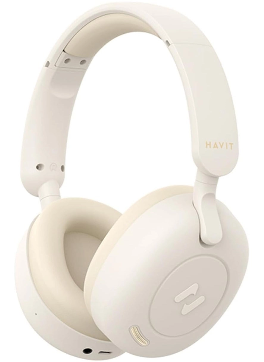 Havit H655BT Beige Headphones Review: 76-Hour Battery &#038; Low Latency Gaming