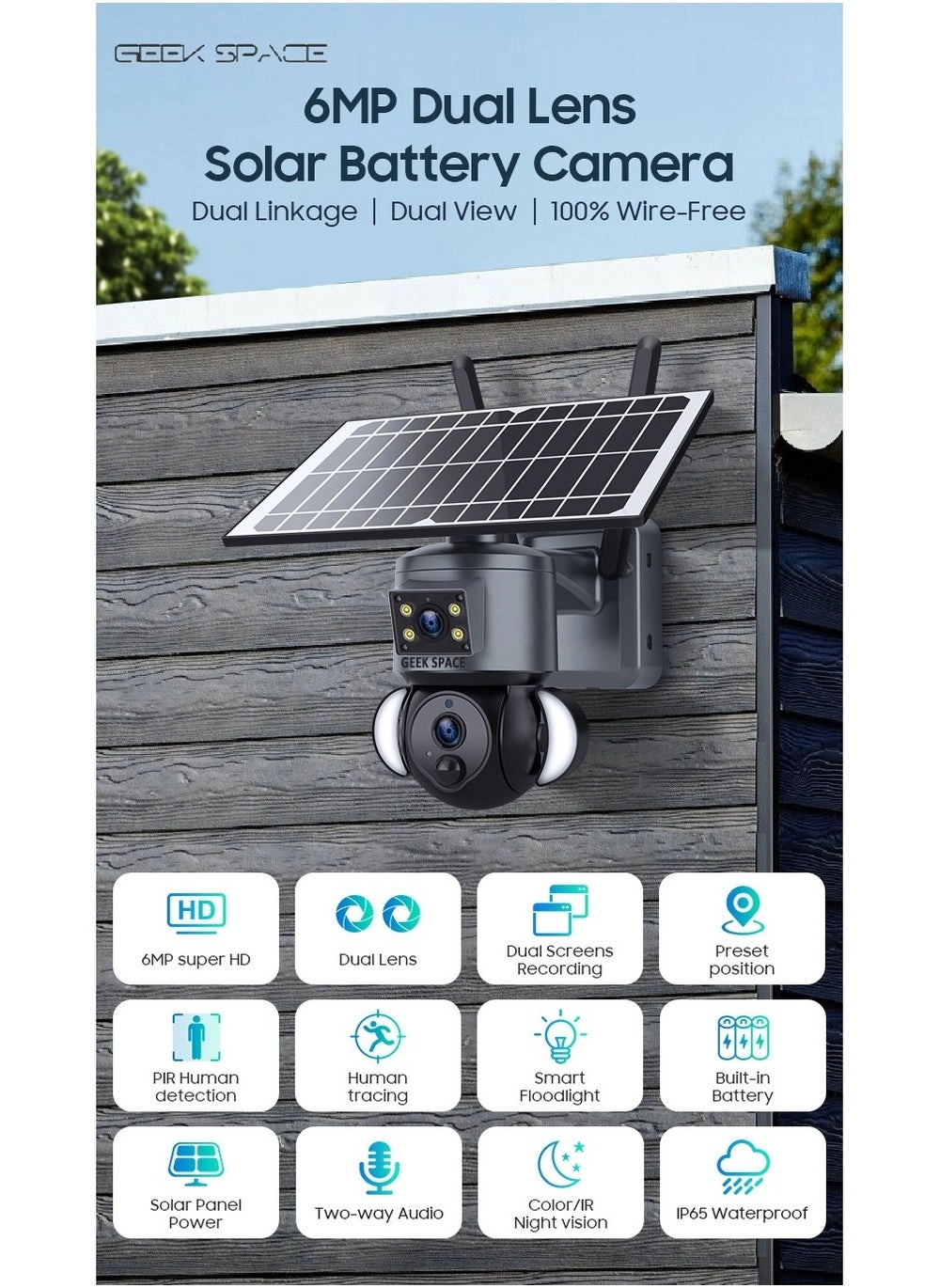 4G Solar Powered Camera CCTV Camera (Grey) Review: 6MP Wireless Security System