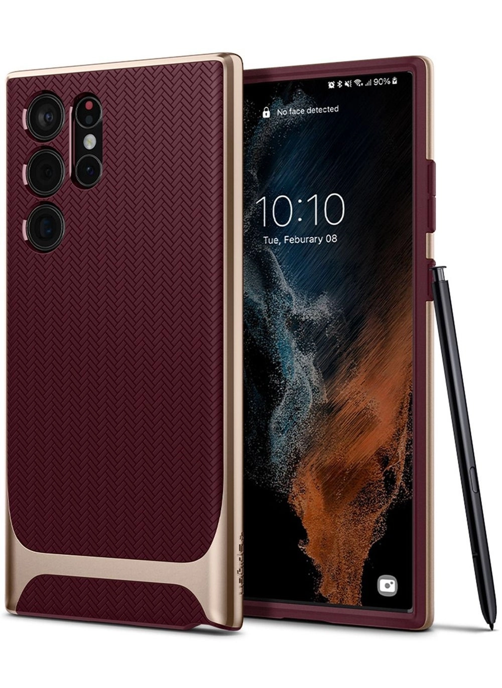 Neo Hybrid Case Cover (ACS04382) for Samsung Galaxy S22 ULTRA &#8211; Burgundy Review