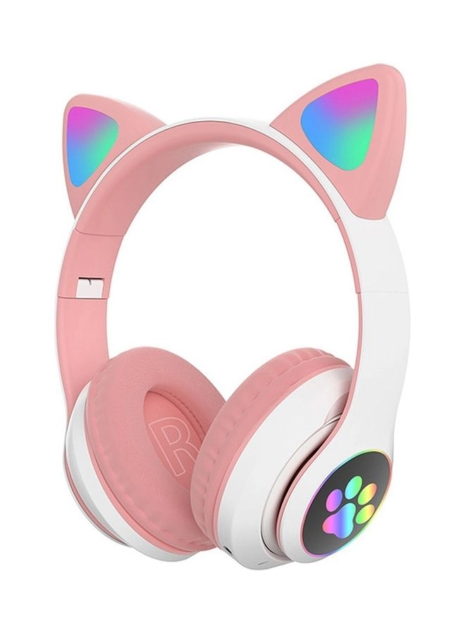 STN-28 BT5.0 Wireless Cat Ear Headphone A14729 Review &#8211; Pink/White