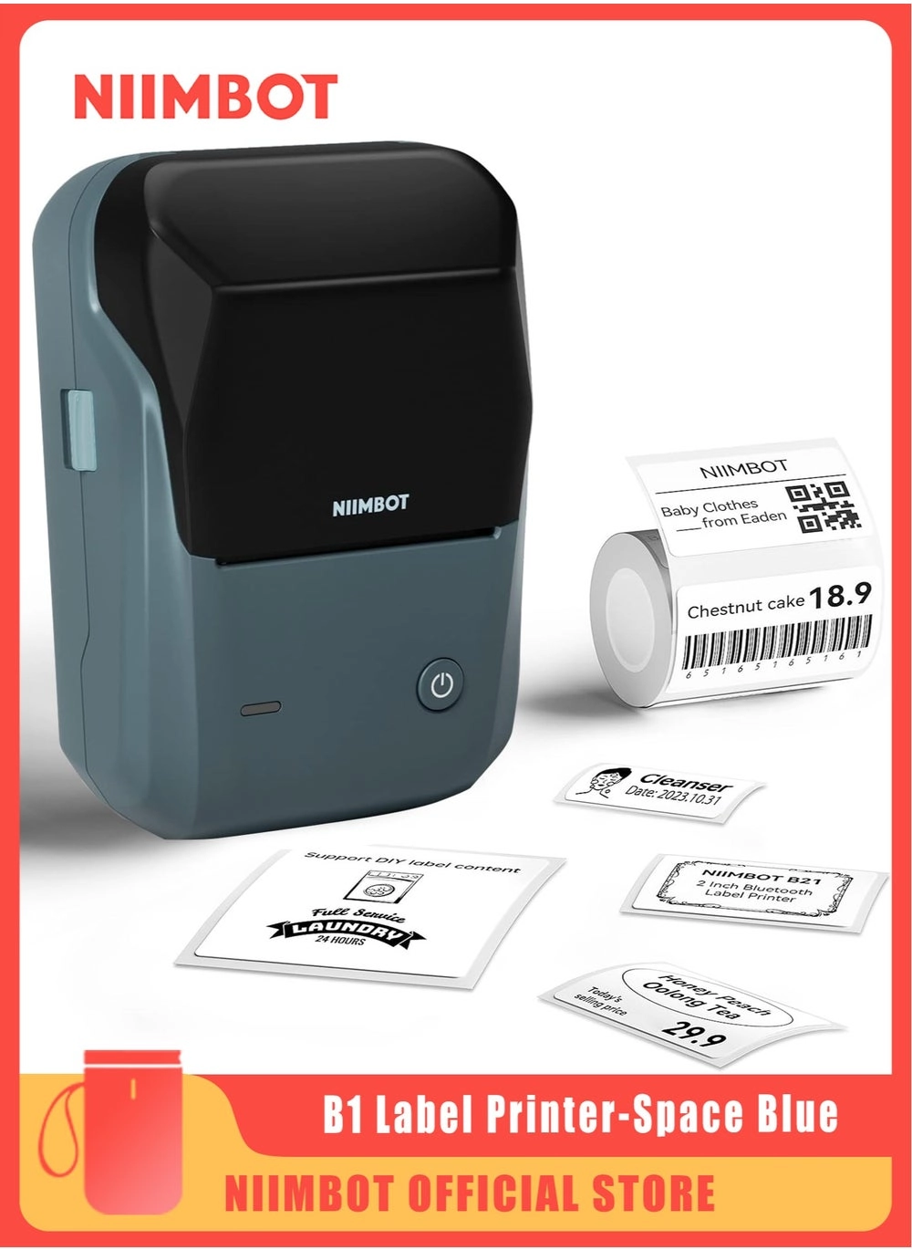NIIMBOT B1 Thermal Label Printer Review: Portable Bluetooth Label Maker (B1 Model)