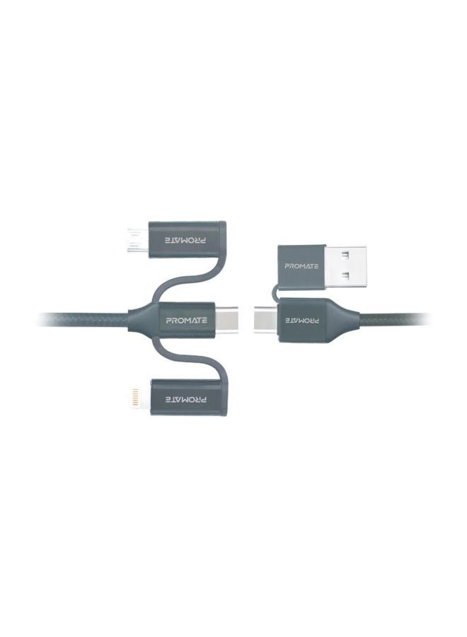 PENTAPOWER.GREY UniLink-Trio2 6-in-1 Hybrid Multi-Connector Cable Review (1.2m)