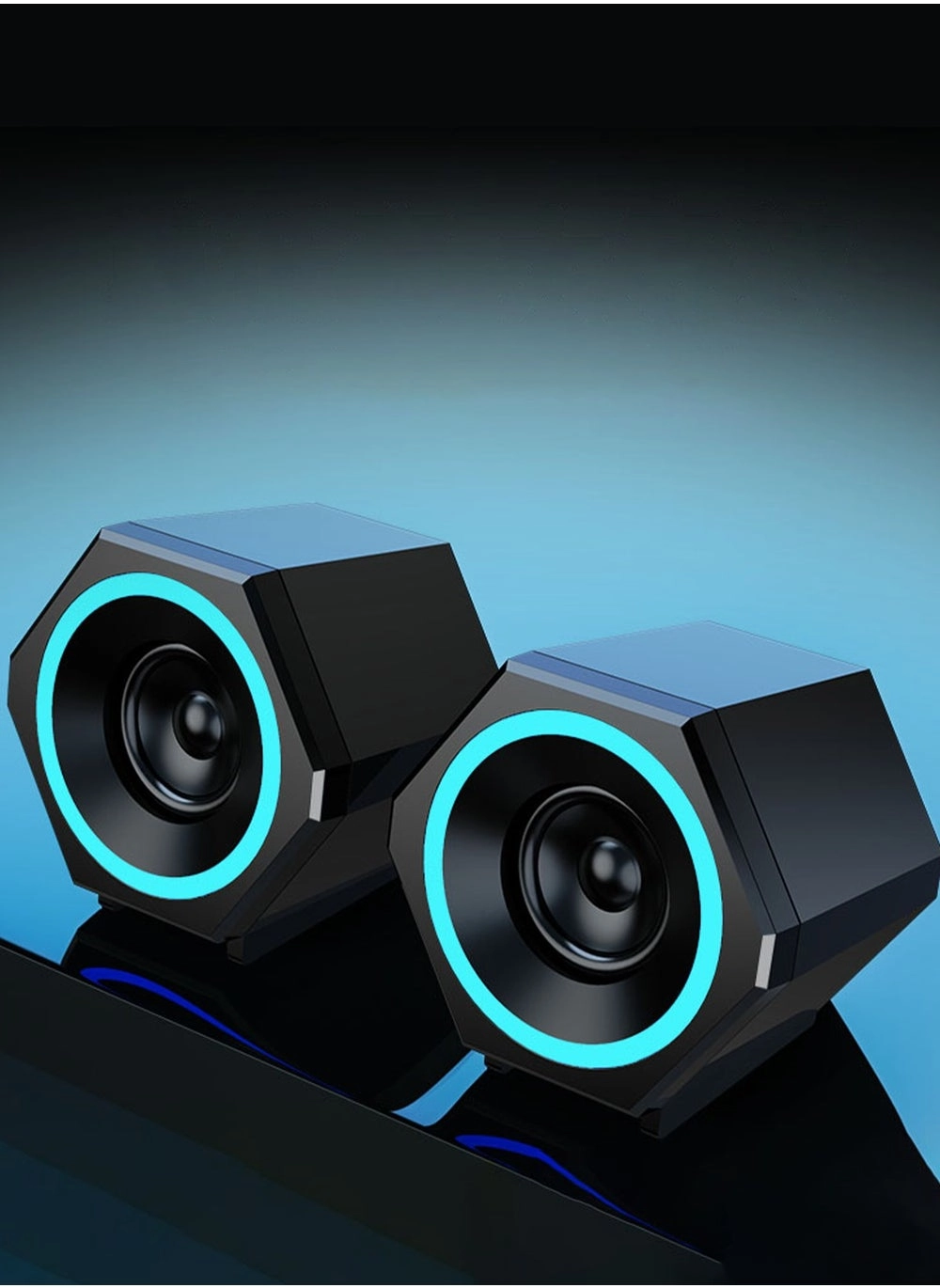 PC Speakers, USB Wired Subwoofer Speakers BLACK-1 Review