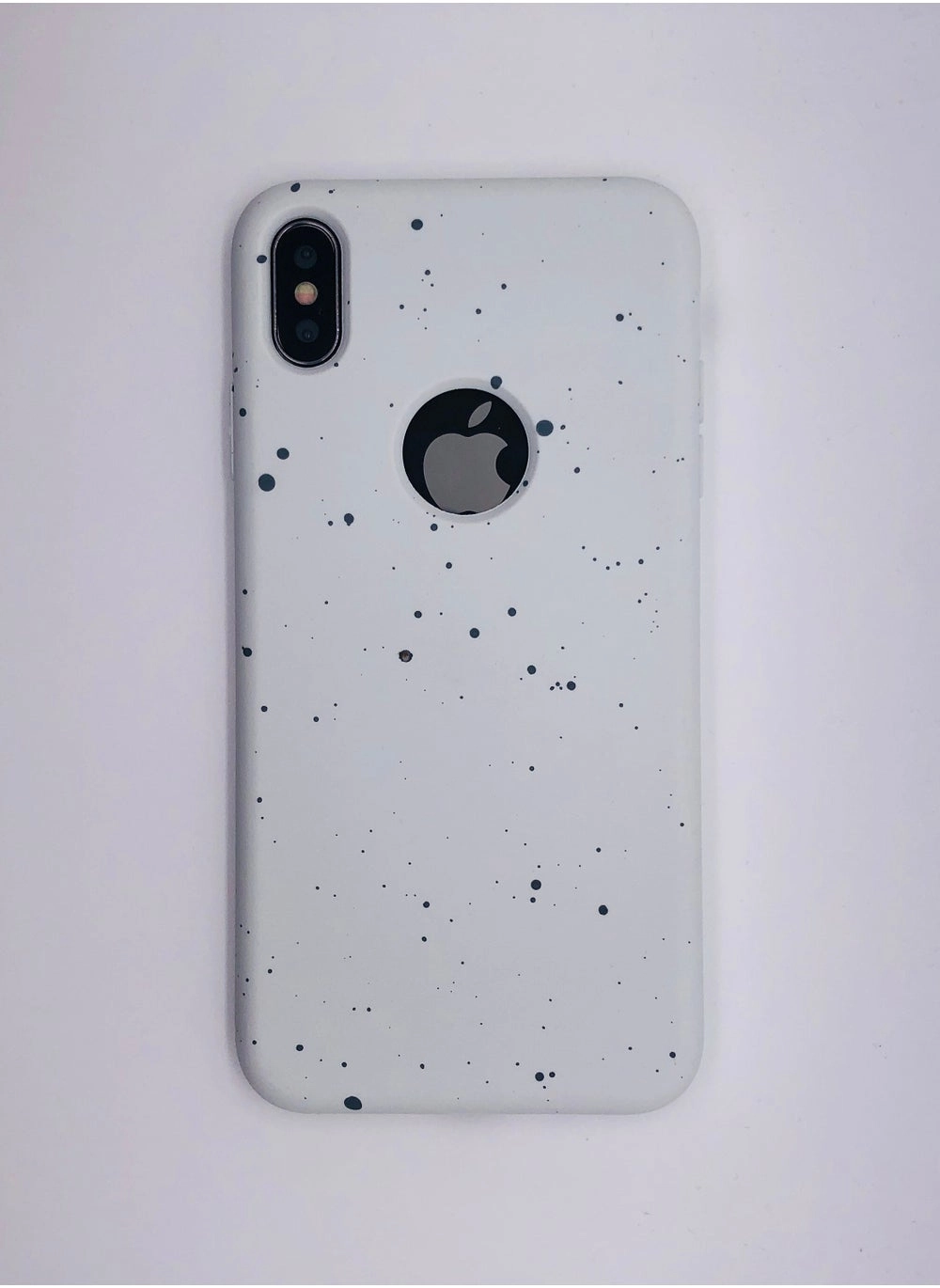 New Dotted Design Glow Feel PKK Silicone Case for iPhone Xs Max White (Model Number: PKK)