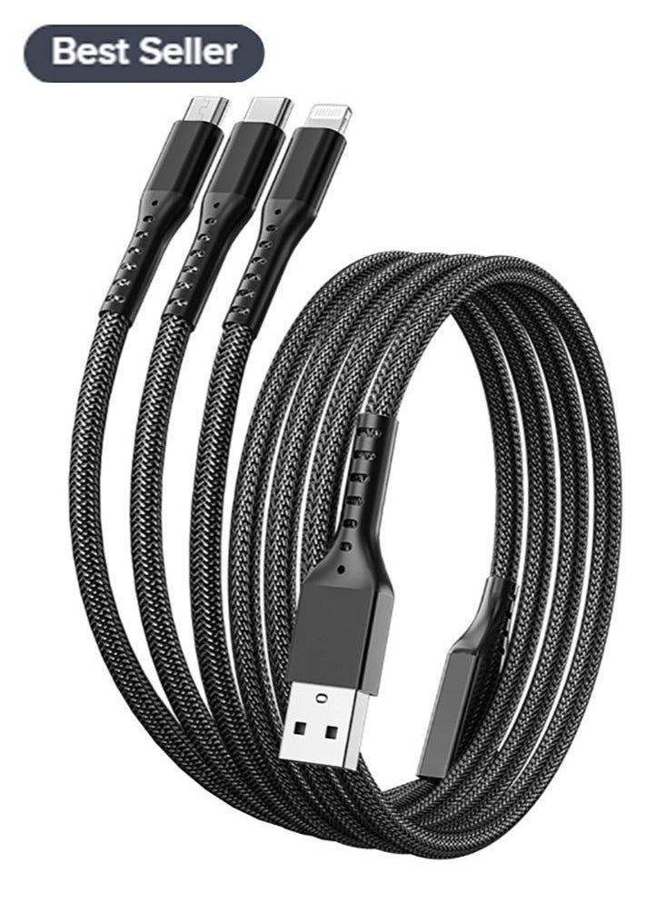 3 in 1 Fast Charging Cable MYL00313 Review &#8211; 1.2m Universal Short Charger Cable 5A Fast Data Sync Charging