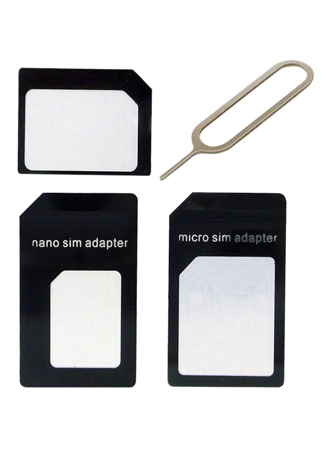 Nano &#038; Micro Standard SIM Card Adapters Black (SIMADAPTERS)