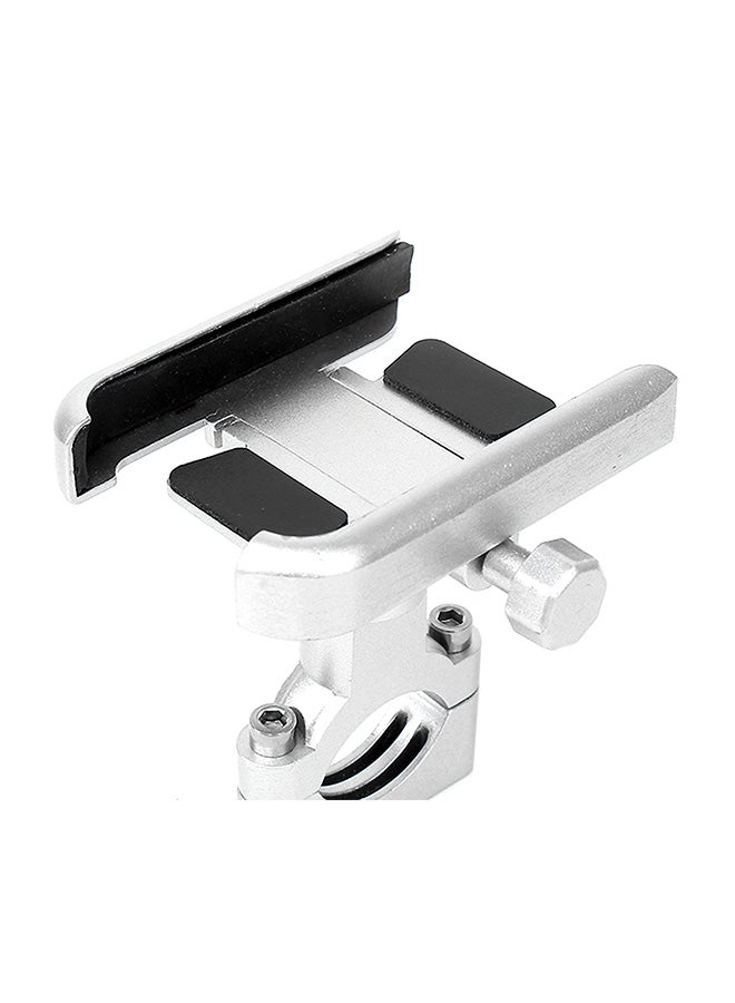 Anti-slip Motorcycle Phone Holder Silver/Black (Model 13123-1)