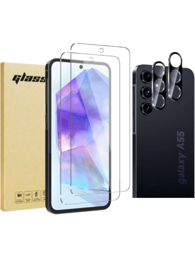 Samsung Galaxy A55 5G Screen Protector (FA ZFC490) Review: 2+2 Pack Protection
