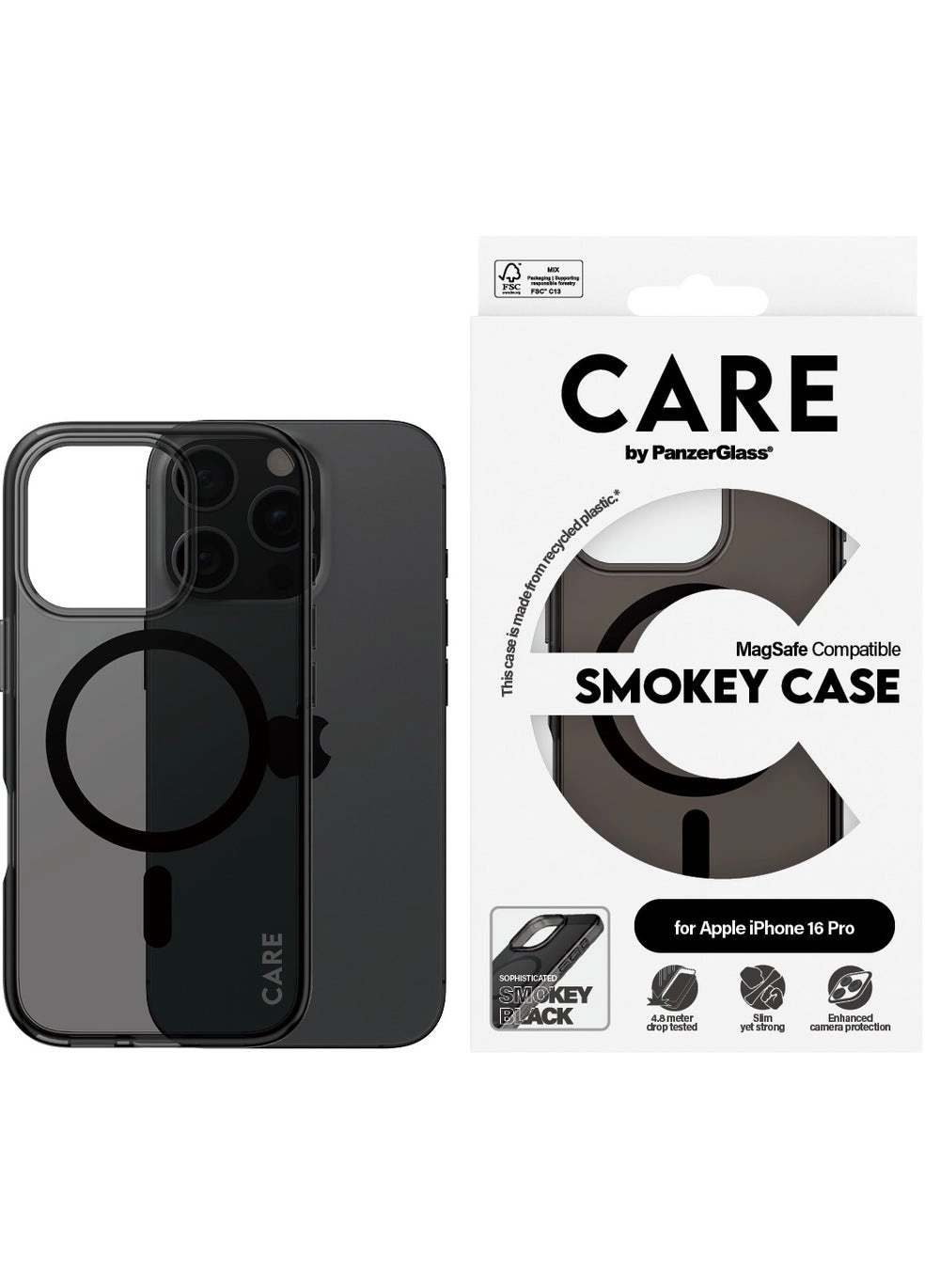 CARE by PanzerGlass® Smokey MagSafe Case (Model 1350) iPhone 16 Pro Review
