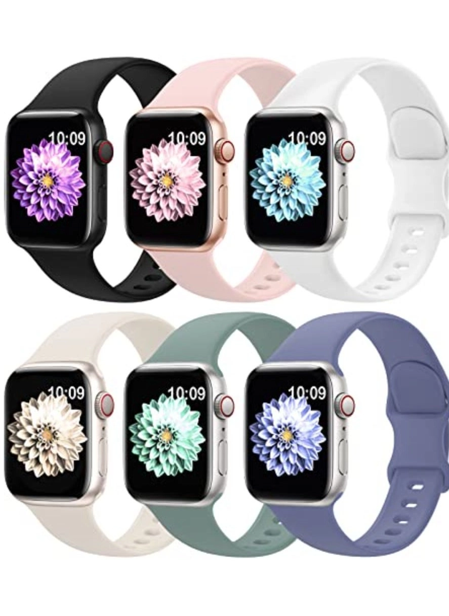 6 Pack Sport Silicone Bands (Model 45 Starlight) Apple Watch Band Review &#8211; 49mm, 45mm, 44mm, 42mm