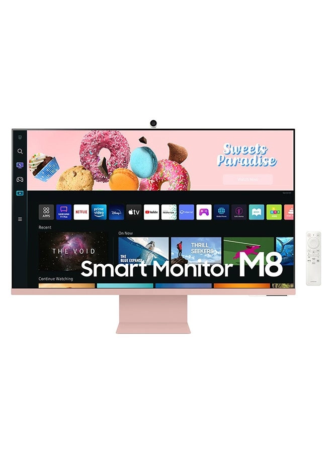 32 inch M8 4K UHD Flat Monitor (LS32BM80PUMXUE) Review: Sunset Pink Smart TV Experience