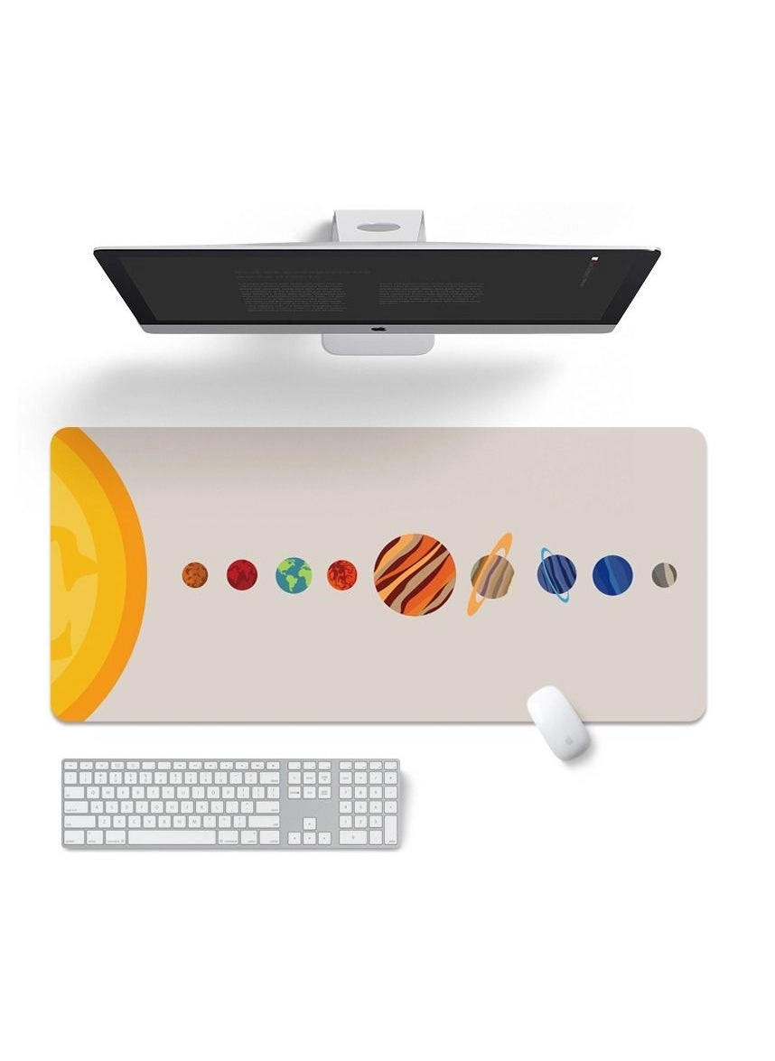 Extended Large Gaming Mouse Pad (80*30cm, Solar System-Beige) Review