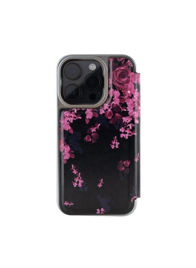 iPhone 15 Pro Max Case &#8211; Mirror Folio &#8211; Flower Border (92405) Review