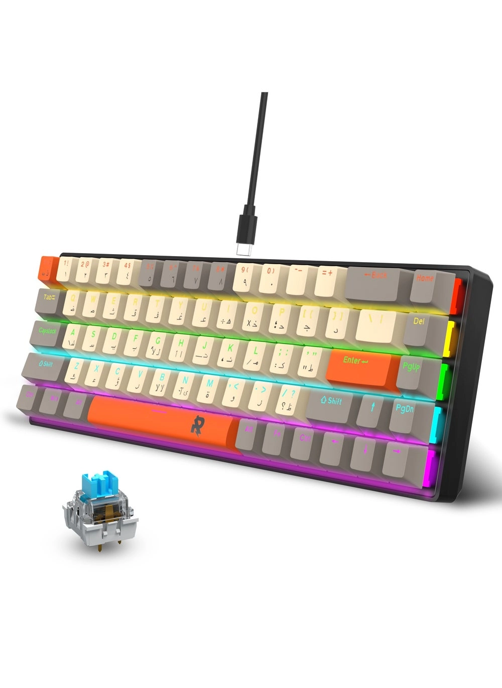 ROCK POW MK68 Mechanical Keyboard Review: A Compact Typing &#038; Gaming Champion?