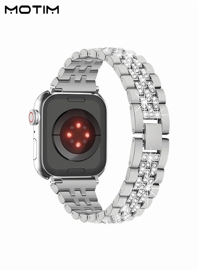 Review: Stainless Steel Band for Apple Watch (Silver Diamond) 41mm/40mm/38mm
