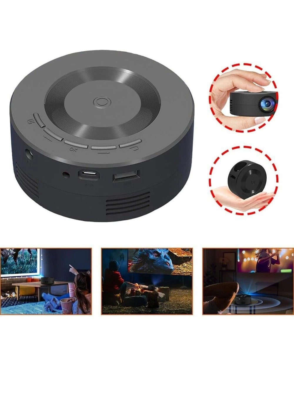 Ayebia YT100 Mini Projector Review: Full HD 1080P Portable Projector