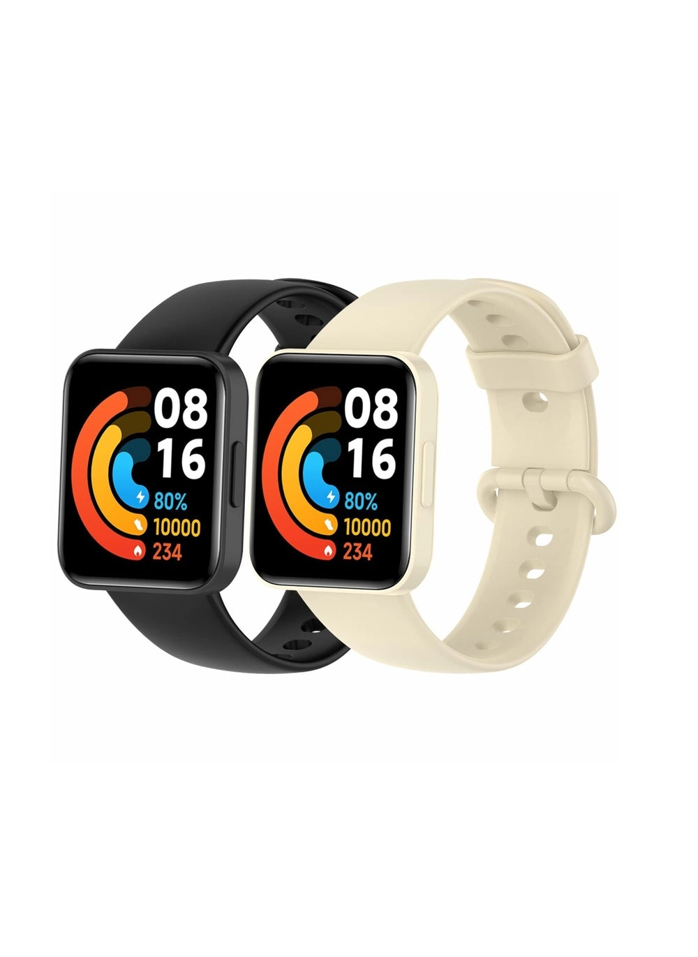 2 Straps Compatible with Redmi Watch 2 Lite &#038; POCO Watch &#038; Xiaomi Mi Watch 2 Lite Silicone Strap Review &#8211; Black+White