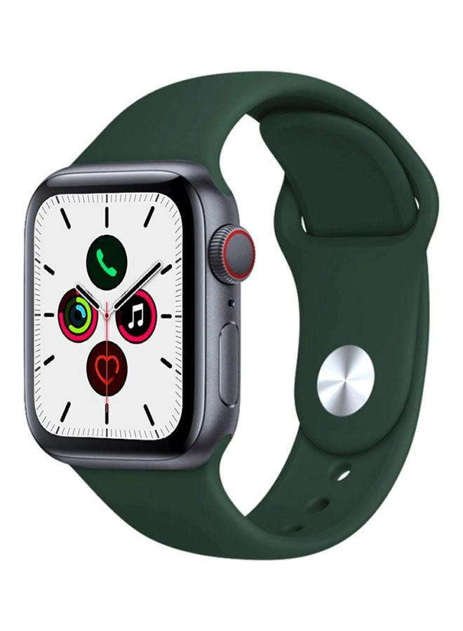Silicone Replacement Band for Apple Watch Series 5/4/3/2/1 Midnight Green (BPBS44MG) Review