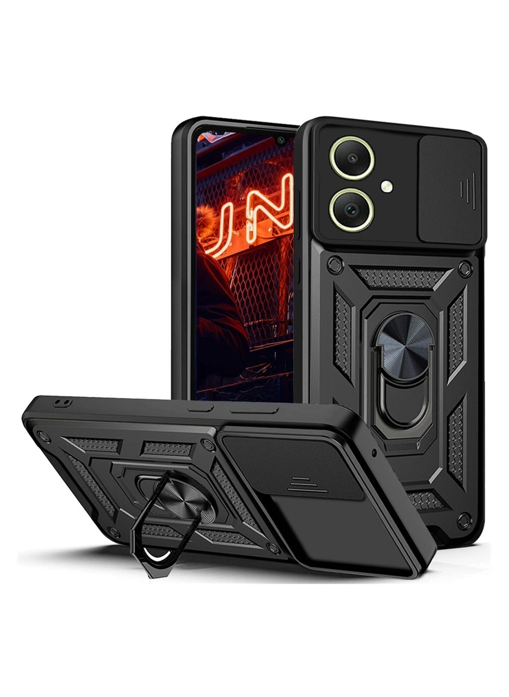 Samsung Galaxy A05 4G Case Review (Black 05): Slide Camera, Kickstand &#038; Magnetic Mount