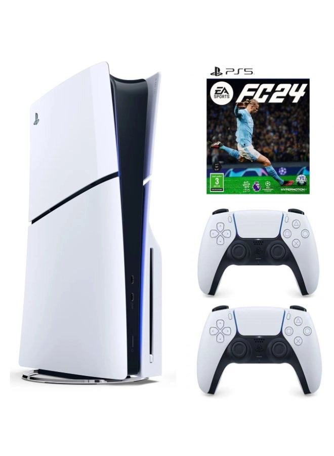 PlayStation 5 Slim Disc Console KSA Version (Ps5slim+DualsenseWhite+FC24/CFI 2016 A01Y) Review