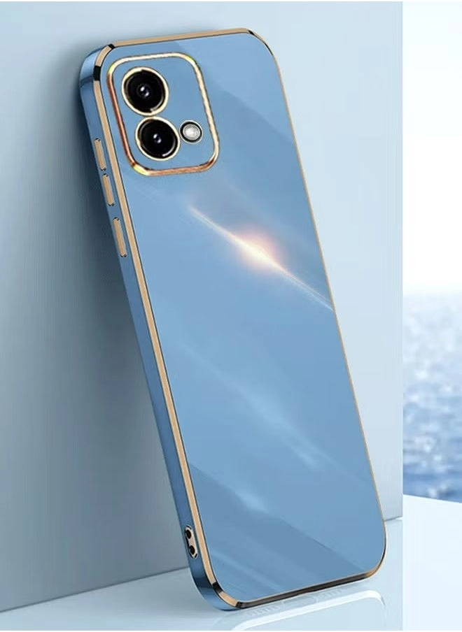 Motorola Moto G84 5G Case Review: Blue 01 Luxury Plating Soft Back Cover