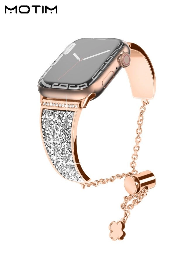 Metal Band for Apple Watch 49mm 45mm 44mm 42mm (Rose Gold Bracelet) Review