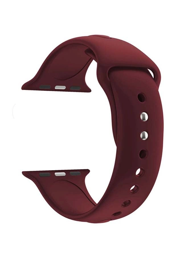Replacement Band For Apple Watch 7/6/SE/5/4 41/40/38mm Wine Red (AP5015) Review