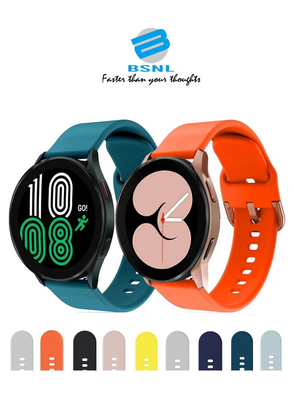 BSNL 3-Pack Silicone Replacement Strap 20mm Band Review (Multicolor)