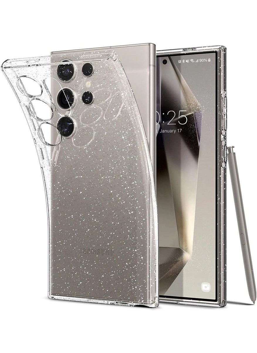 Liquid Crystal Glitter for Samsung Galaxy S24 ULTRA case cover (2024) &#8211; Crystal Quartz (ACS07285)