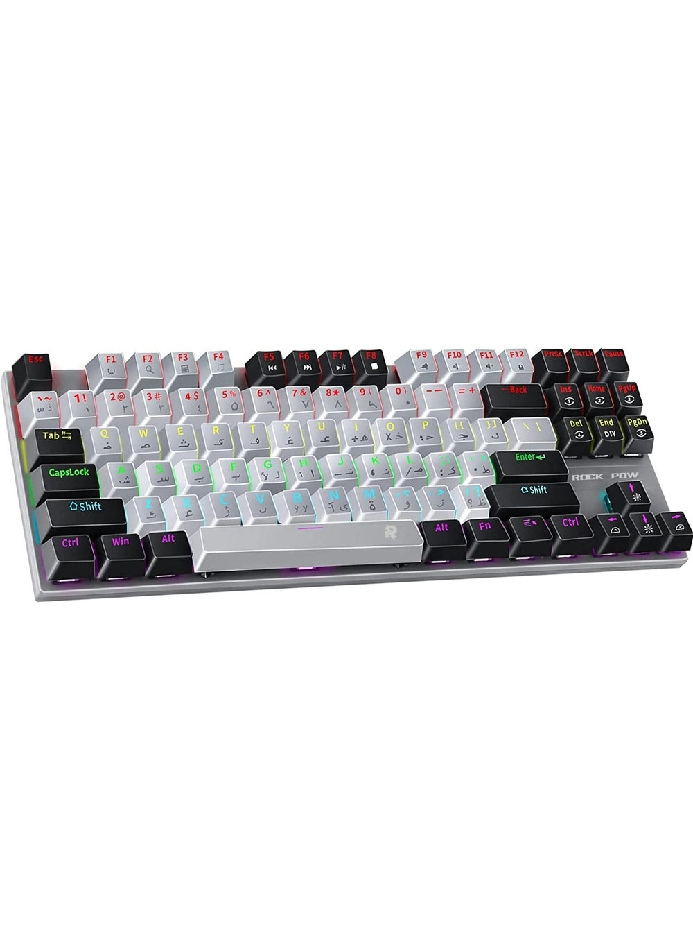 Rock Keyboard (Model Number: Rock Keyboard) Review: English Arabic Mechanical Gaming Keyboard