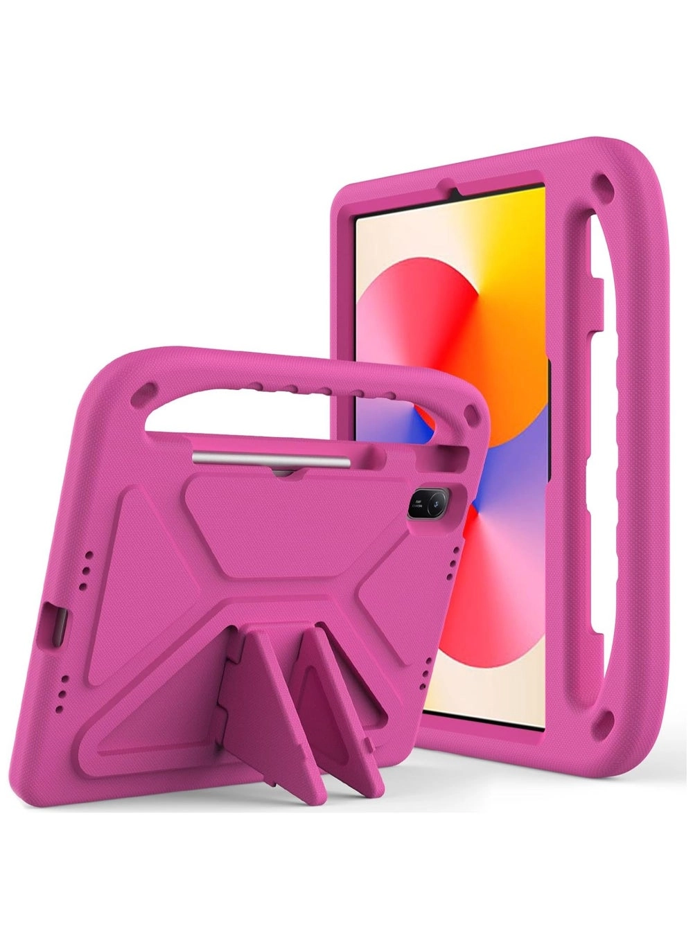 Huawei MatePad SE 11 2024 Case Review: Lightweight EVA Shockproof Stand Protective Case (Rose Red)