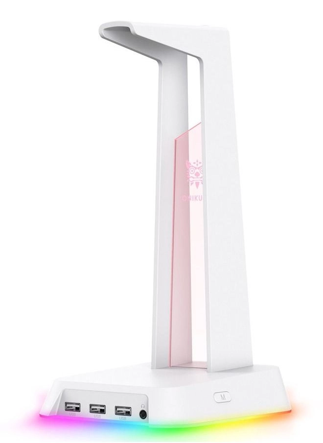 ONIKUMA ST-2 Gaming Headphone Stand Review: White RGB &#038; USB Hub